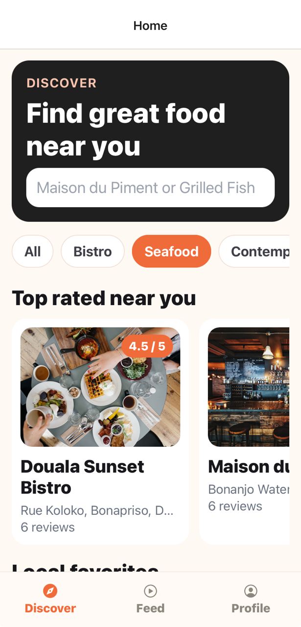 SurPlace app screenshot